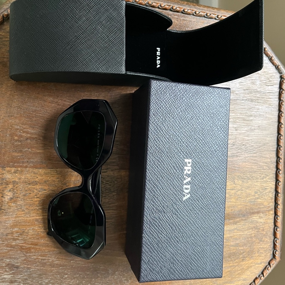 Prada Navy Geometric Sunglasses - Picture 3 of 6